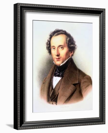 Portrait of Felix Mendelssohn-Friedrich Jentzen-Framed Giclee Print