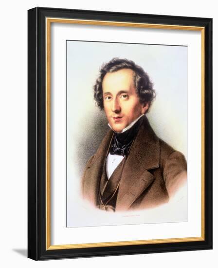 Portrait of Felix Mendelssohn-Friedrich Jentzen-Framed Giclee Print