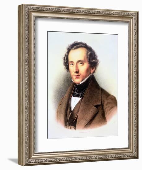 Portrait of Felix Mendelssohn-Friedrich Jentzen-Framed Giclee Print