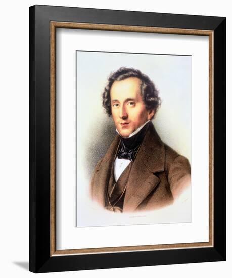 Portrait of Felix Mendelssohn-Friedrich Jentzen-Framed Giclee Print