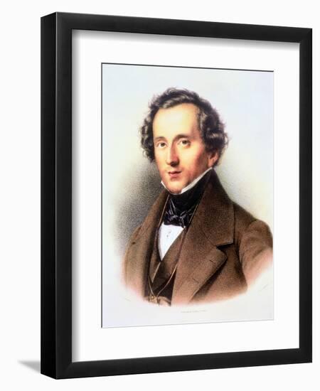 Portrait of Felix Mendelssohn-Friedrich Jentzen-Framed Giclee Print