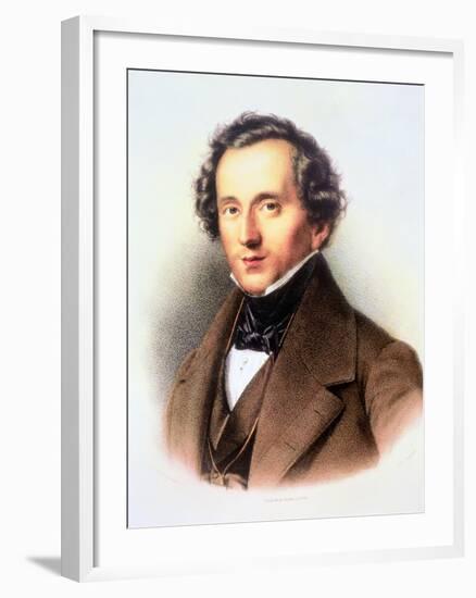 Portrait of Felix Mendelssohn-Friedrich Jentzen-Framed Giclee Print