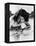 Portrait of Female Tennis Player at the Net-null-Framed Stretched Canvas