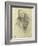 Portrait of Feodor Chaliapin, 1888 (Pencil on Paper)-Ilya Efimovich Repin-Framed Giclee Print