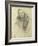 Portrait of Feodor Chaliapin, 1888 (Pencil on Paper)-Ilya Efimovich Repin-Framed Giclee Print