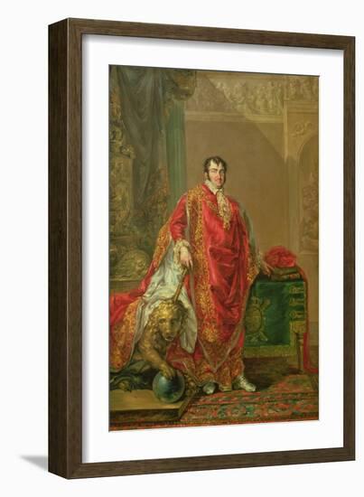 Portrait of Ferdinand VII (1784-1833) 1808-11 (Oil on Canvas)-Vicente Lopez y Portana-Framed Giclee Print
