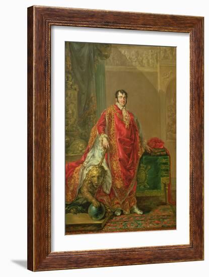 Portrait of Ferdinand VII (1784-1833) 1808-11 (Oil on Canvas)-Vicente Lopez y Portana-Framed Giclee Print