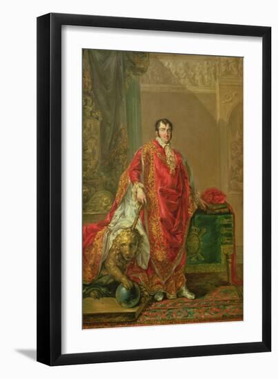 Portrait of Ferdinand VII (1784-1833) 1808-11 (Oil on Canvas)-Vicente Lopez y Portana-Framed Giclee Print