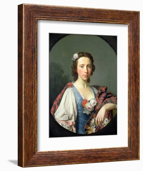 Portrait of Flora Macdonald, 18th Century-Allan Ramsay-Framed Giclee Print