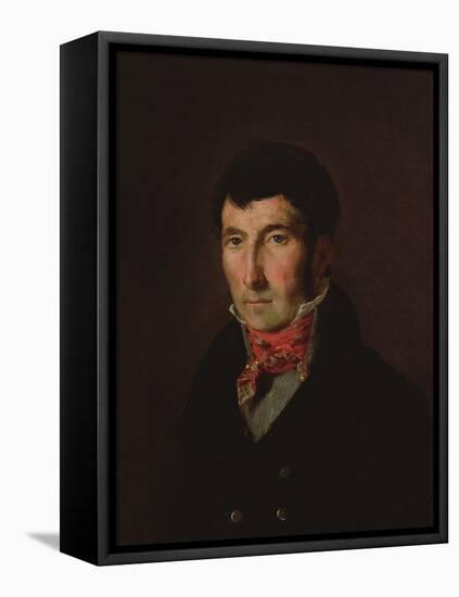 Portrait of Fougerat (Oil on Canvas)-Ferdinand Victor Eugene Delacroix-Framed Premier Image Canvas