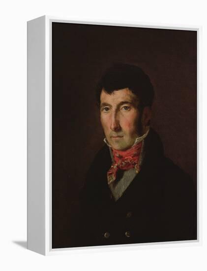 Portrait of Fougerat (Oil on Canvas)-Ferdinand Victor Eugene Delacroix-Framed Premier Image Canvas