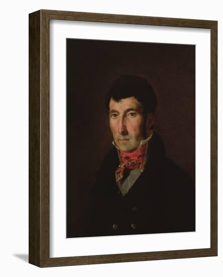 Portrait of Fougerat (Oil on Canvas)-Ferdinand Victor Eugene Delacroix-Framed Giclee Print