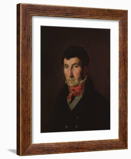 Portrait of Fougerat (Oil on Canvas)-Ferdinand Victor Eugene Delacroix-Framed Giclee Print