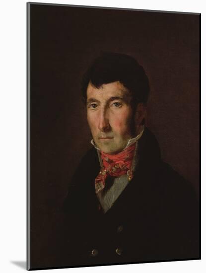 Portrait of Fougerat (Oil on Canvas)-Ferdinand Victor Eugene Delacroix-Mounted Giclee Print