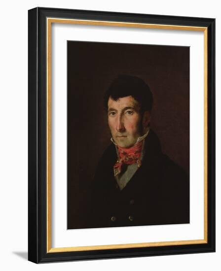 Portrait of Fougerat (Oil on Canvas)-Ferdinand Victor Eugene Delacroix-Framed Giclee Print