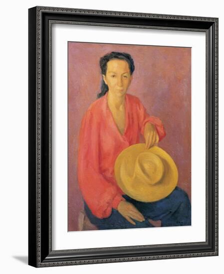 Portrait of Franca-Cavalli Emanuele-Framed Giclee Print