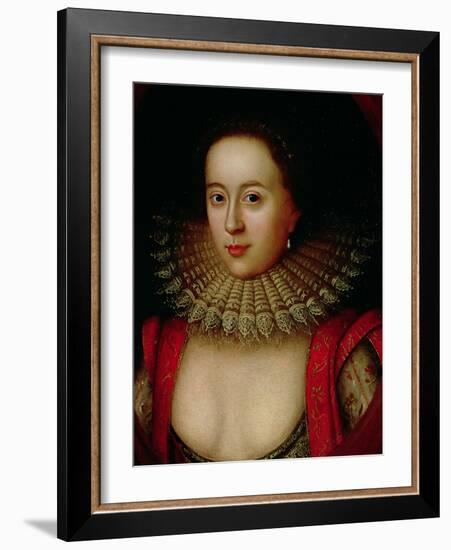 Portrait of Frances Howard (1590-1632) Countess of Somerset, circa 1615-William Larkin-Framed Giclee Print