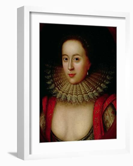 Portrait of Frances Howard (1590-1632) Countess of Somerset, circa 1615-William Larkin-Framed Giclee Print