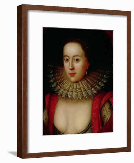 Portrait of Frances Howard (1590-1632) Countess of Somerset, circa 1615-William Larkin-Framed Giclee Print