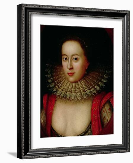 Portrait of Frances Howard (1590-1632) Countess of Somerset, circa 1615-William Larkin-Framed Giclee Print