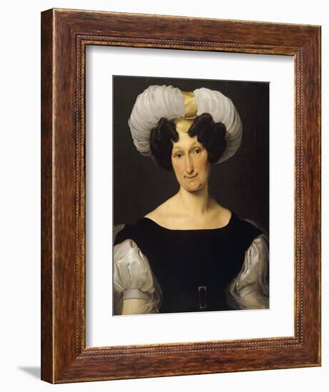 Portrait of Frances Majnoni D'Intignano Dell'Acquafredda-Francesco Hayez-Framed Giclee Print