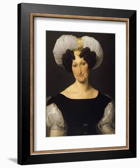 Portrait of Frances Majnoni D'Intignano Dell'Acquafredda-Francesco Hayez-Framed Giclee Print