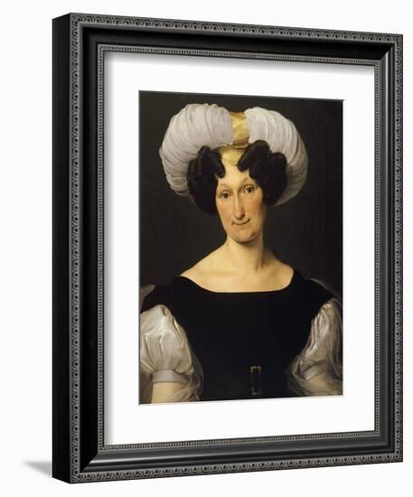 Portrait of Frances Majnoni D'Intignano Dell'Acquafredda-Francesco Hayez-Framed Giclee Print