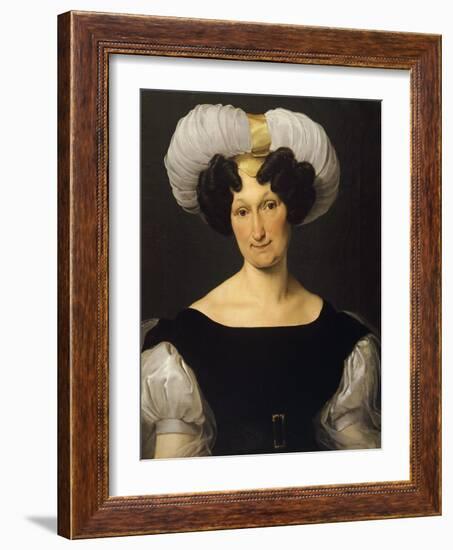 Portrait of Frances Majnoni D'Intignano Dell'Acquafredda-Francesco Hayez-Framed Giclee Print