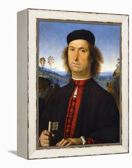 Portrait of Francesco Delle Opere, 1494-Perugino-Framed Premier Image Canvas