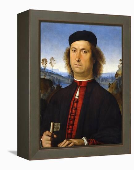 Portrait of Francesco Delle Opere, 1494-Perugino-Framed Premier Image Canvas