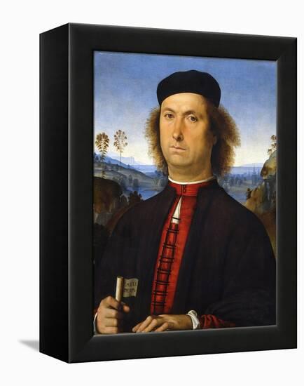 Portrait of Francesco Delle Opere, 1494-Perugino-Framed Premier Image Canvas