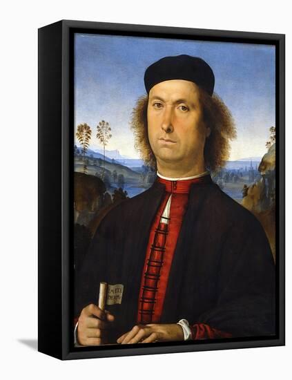 Portrait of Francesco Delle Opere, 1494-Perugino-Framed Premier Image Canvas