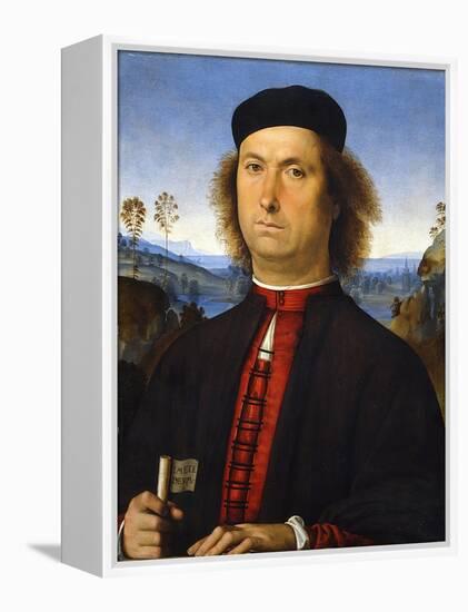 Portrait of Francesco Delle Opere, 1494-Perugino-Framed Premier Image Canvas