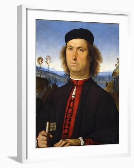 Portrait of Francesco Delle Opere, 1494-Perugino-Framed Giclee Print