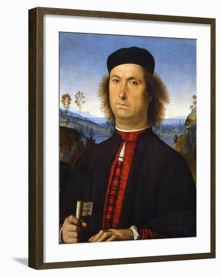 Portrait of Francesco Delle Opere, 1494-Perugino-Framed Giclee Print