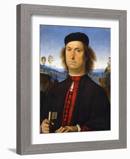 Portrait of Francesco Delle Opere, 1494-Perugino-Framed Giclee Print