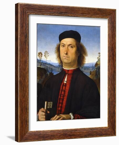 Portrait of Francesco Delle Opere, 1494-Perugino-Framed Giclee Print