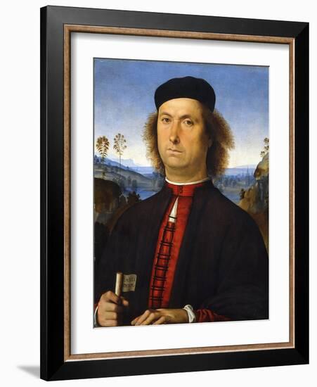 Portrait of Francesco Delle Opere, 1494-Perugino-Framed Giclee Print