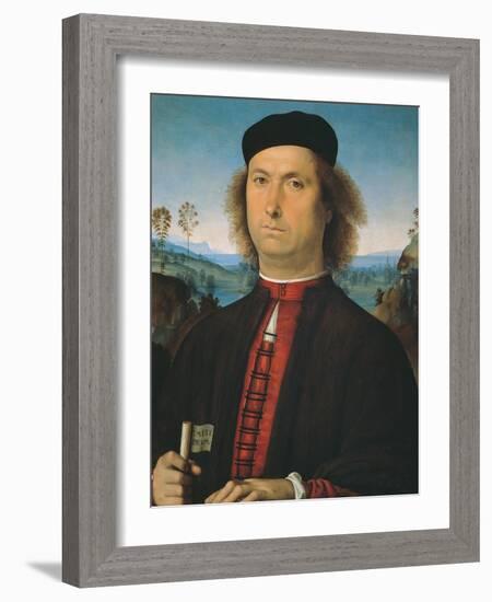 Portrait of Francesco delle Opere-Pietro Perugino-Framed Giclee Print