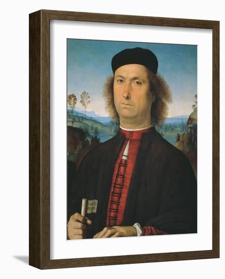 Portrait of Francesco delle Opere-Pietro Perugino-Framed Giclee Print