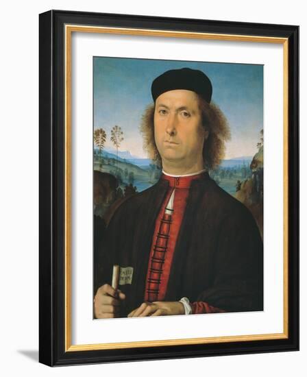 Portrait of Francesco delle Opere-Pietro Perugino-Framed Giclee Print