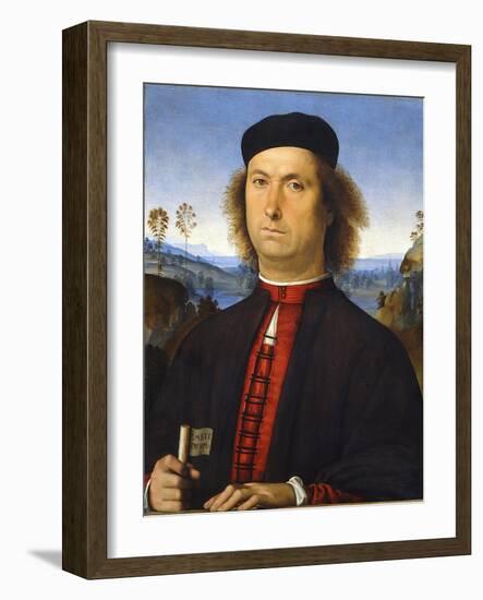 Portrait of Francesco Delle Opere-Perugino-Framed Giclee Print