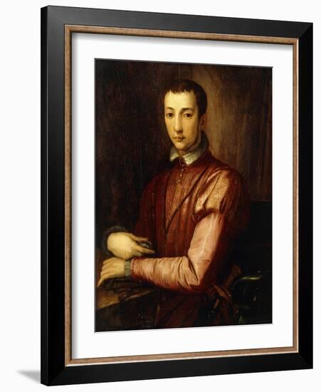 Portrait of Francesco I D'Medici-Alessandro Allori-Framed Giclee Print