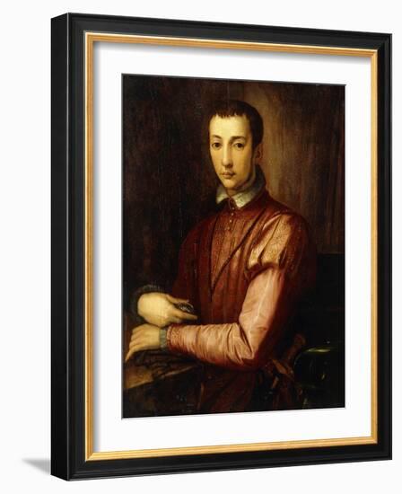 Portrait of Francesco I D'Medici-Alessandro Allori-Framed Giclee Print