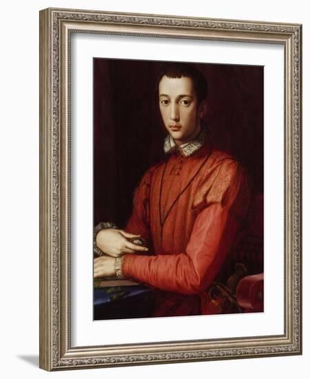 Portrait of Francesco I De' Medici-Agnolo Bronzino-Framed Giclee Print