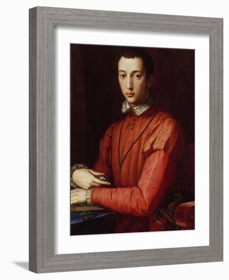 Portrait of Francesco I De' Medici-Agnolo Bronzino-Framed Giclee Print