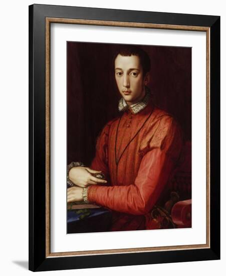 Portrait of Francesco I De' Medici-Agnolo Bronzino-Framed Giclee Print