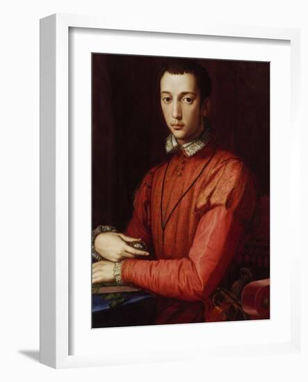 Portrait of Francesco I De' Medici-Agnolo Bronzino-Framed Giclee Print