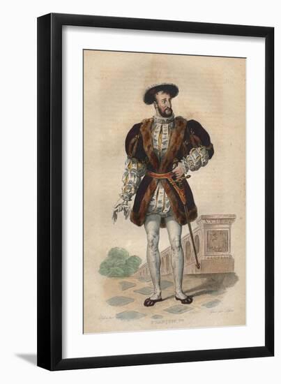 Portrait of Francis I of France (1494-1537), King of France-French School-Framed Giclee Print