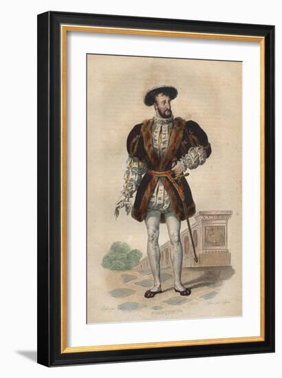 Portrait of Francis I of France (1494-1537), King of France-French School-Framed Giclee Print